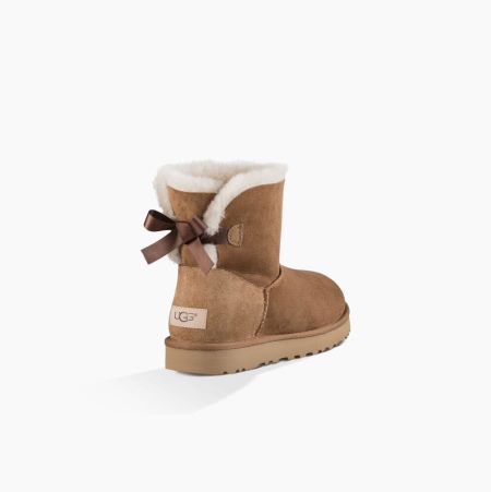 UGG Mini Bailey Bow II - Boots Dame - Brune (NO-W659)